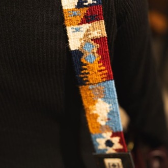 Aşiret Derleme Desenli El Dokuması Kilim Askı
