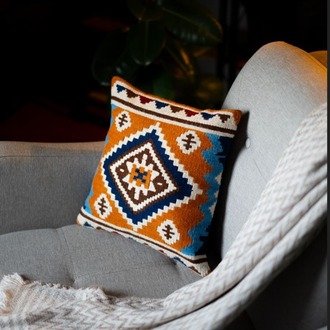 Hasat Derleme El Dokuması Kilim Yastık Kılıfı
