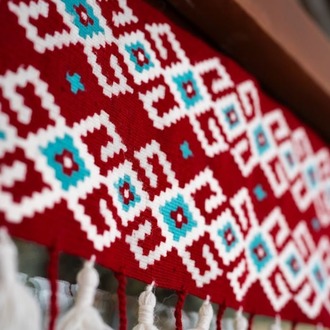 Akrep Motifli El Dokuması Kilim Kapı Süsü