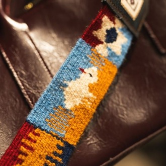 Aşiret Derleme Desenli El Dokuması Kilim Askı