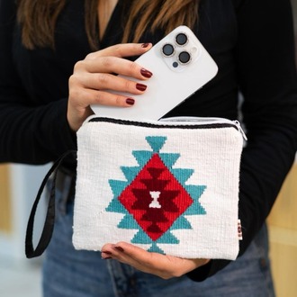 Hanımeli Koleksiyonu – Yıldız Motifli Mini Clutch / Cüzdan
