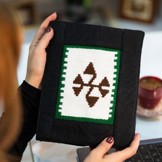 Nehrek Motifli El Dokuması Kitap – Defter – Ajanda Kılıfı