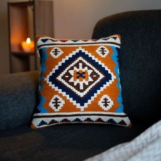 Hasat Derleme El Dokuması Kilim Yastık Kılıfı