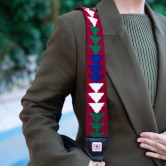 Hayat Ağacı Motifli El Dokuması Kilim Çanta Askısı