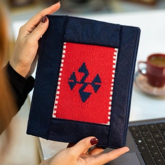 Nehrek Motifli El Dokuması Kitap – Defter – Ajanda Kılıfı