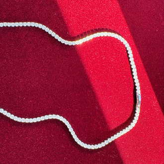 3mm Rhodium Su Yolu Kolye