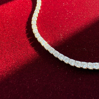 3mm Rhodium Su Yolu Kolye