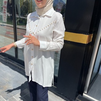 2K GİYİM TUNİK BEYAZ