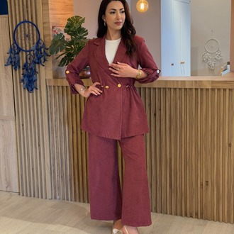 2K GİYİM CUBRA KUMAŞ TAKIM BORDO