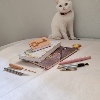 Ruruemade Neftli Ebru defter (sırtı açık) no. 6