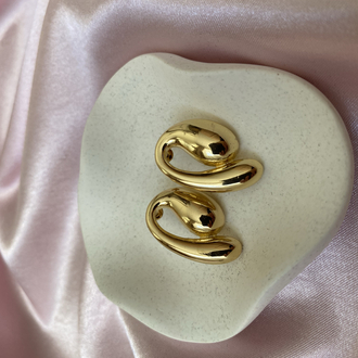 Çelik gold küpe