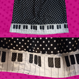 Piano Puantiye Elbise