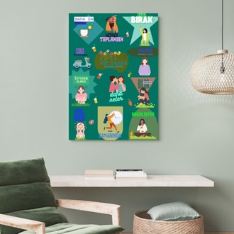 Kadın Hali - Motivasyon Poster Dijital Duvar Kağıdı