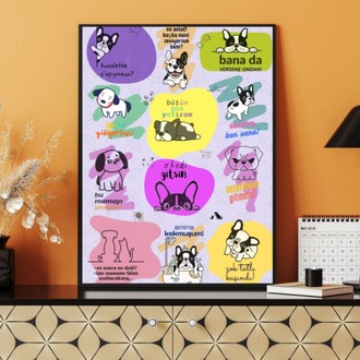 Köpek Dili - Dijital Duvar Posteri