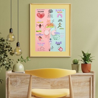 Kadının Gücü - Motivasyon Poster Dijital Duvar Kağıdı