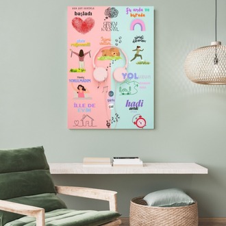 Kadının Gücü - Motivasyon Poster Dijital Duvar Kağıdı