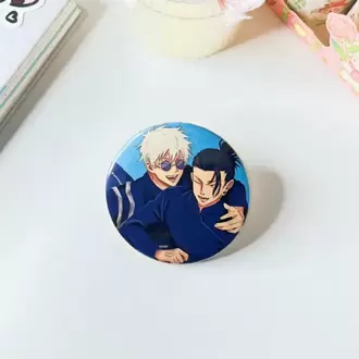Gojo & Geto Jujutsu Kaisen Metal Buton Rozet