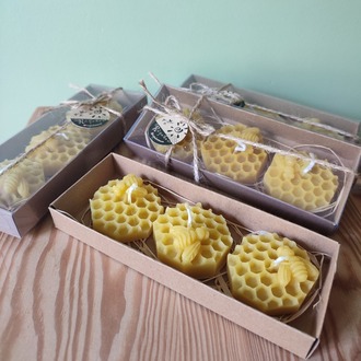 3'lü Arı Tealight Mum