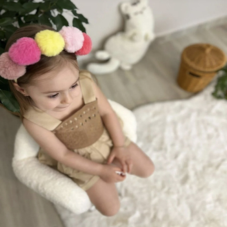Kız Çocuk Kahve Rengi Şortlu Alt Üst Takım