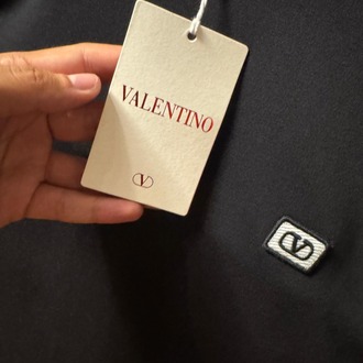 Valentino Ragular Fit VLogo Siyah T-Shirt