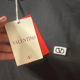 Valentino Ragular Fit VLogo Antrasit T-Shirt