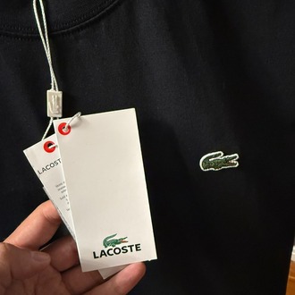Lacoste Erkek Classic Fit Bisiklet Yaka Siyah T-Shirt