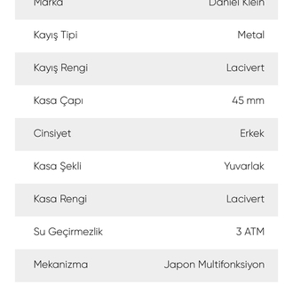 Daniel Klein Erkek Saati
