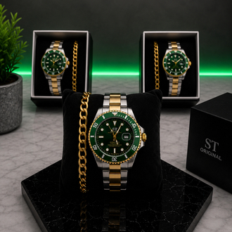 RLX Submariner Premium Saat+Bileklik