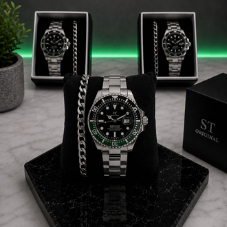 RLX Submariner Premium Saat+Bileklik