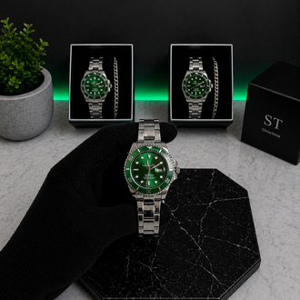 RLX Submariner Premium Saat+Bileklik