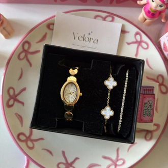 Gold beyaz şık set