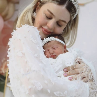 İncili Çiçekli Anne Taç