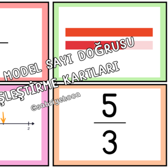 KESİR MODEL SAYI DOĞRUSU EŞLEŞTİRME KARTLARI