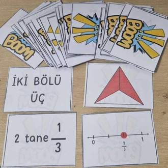 KARGOLU/KESİR KAVRAMI BOOM OYUNU KARTLARI