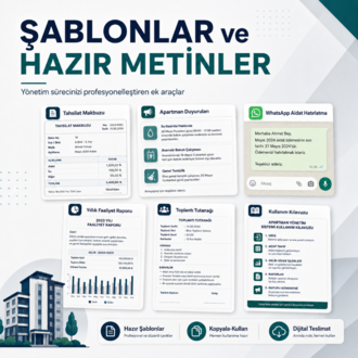Apartman Yöneticisi Dijital Paketi | Aidat Takip, Gelir-Gider ve Dashboard Excel Sistemi
