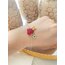 Kırmızı Kalp zincirli 