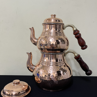 Bakırı Kalın Dövme Çaydanlık No:3