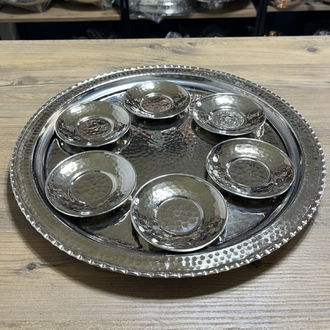 Dövme Bakır Çay Seti