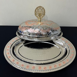 Kırmızı Beyaz Kayık Sahan 30 cm
