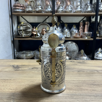 Oyma Nakışlı Bakır Kahve Kutusu