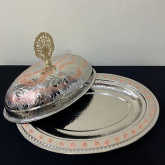 Kırmızı Beyaz Kayık Sahan 30 cm