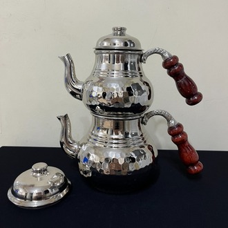 Dövme Bakır Çaydanlık No:2 