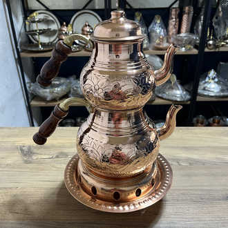 Sarmaşık Desenli Bakır Balkon Sefası