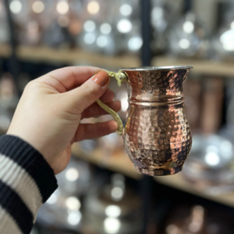 Dövme Bakır Sürahi Takımı