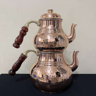 Bakırı Kalın Dövme Çaydanlık No:3