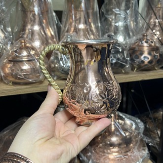 El İşlemeli Bakır Bardak