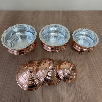 3´lü Bakır Şekerlik 