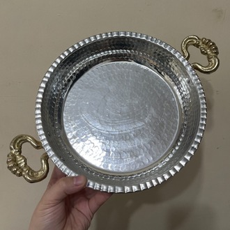 Dövme Bakır Yumurta Sahanı No:4
