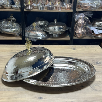 Dövme Bakır Kayık Sahan 35 cm