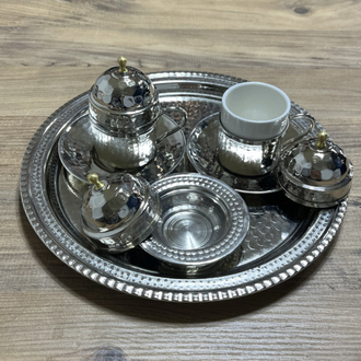 Bakır 2 Kişilik Fincan Takımı 